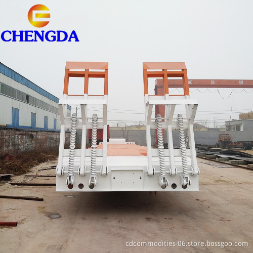 New or Used 3 Axle 60 Tons  Lowbed Semi Trailer Cargo Trailer Truck Trailers For Africa